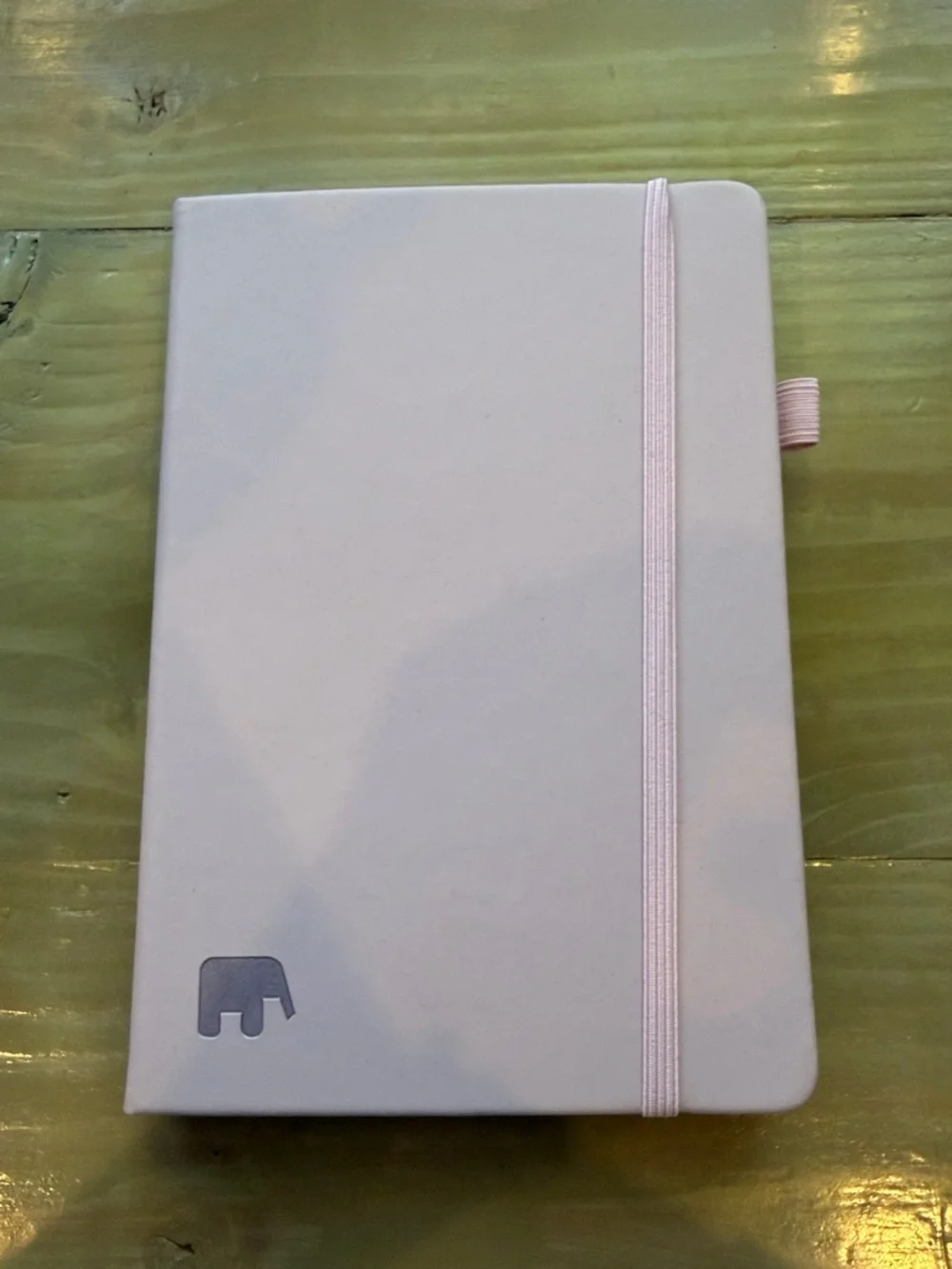 Light Pink Hardcover Planner with Elastic Closure and Pen Loop